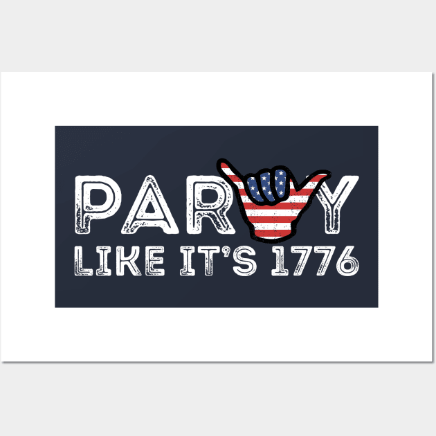 Party Like It&amp;#39;s 1776 4th July USA 2021 Wall Art by BraaiNinja